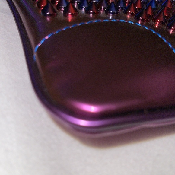 Christian Louboutin preloved clutch great condition color blue n purple studs - Picture 4 of 12